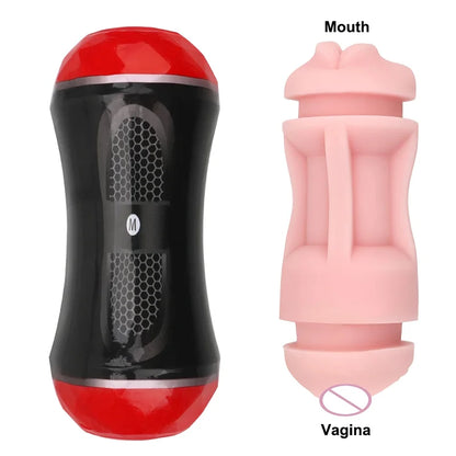 Men's Double Head Pocket Pussy and Mouth Masturbator.