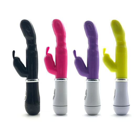 Juicy's Rabbit Vibrator. Double Rod. Clitoral Stimulator.