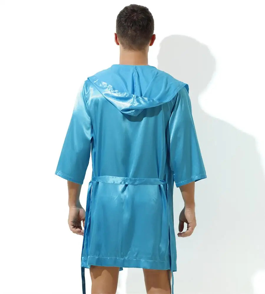 Sexy Men's Satin Dressing Gown.