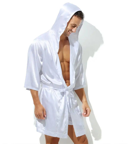 Sexy Men's Satin Dressing Gown.