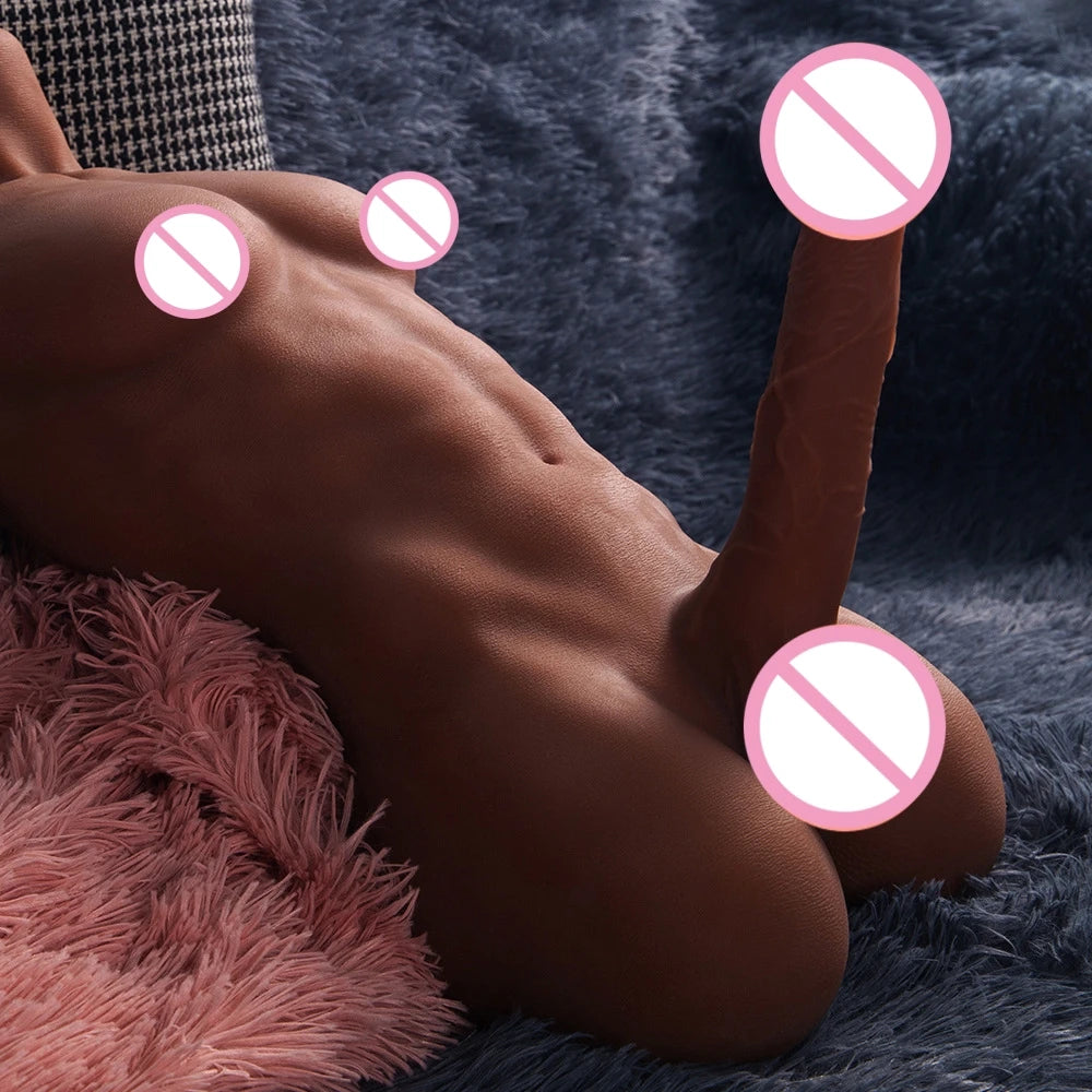 Sex Torso Man. Realisitc Cock and Butt. Doll For Women and Men 3D Silicone Doll.