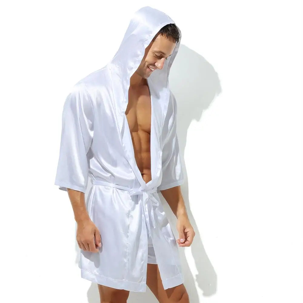 Sexy Men's Satin Dressing Gown.