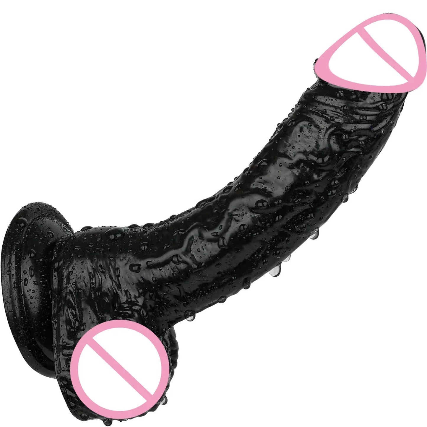 7 Inch Black or Flesh Dildo. Toys for Women and Men