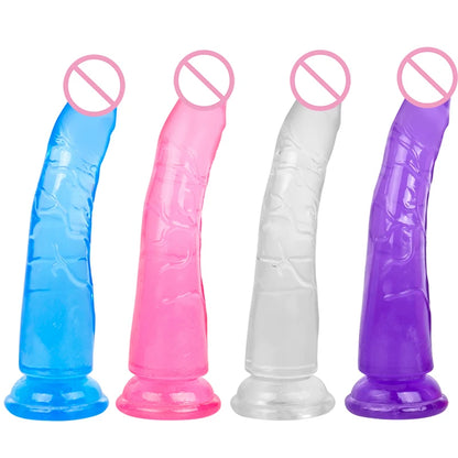 Multicoloured Realistic Dick's 18.5cm.