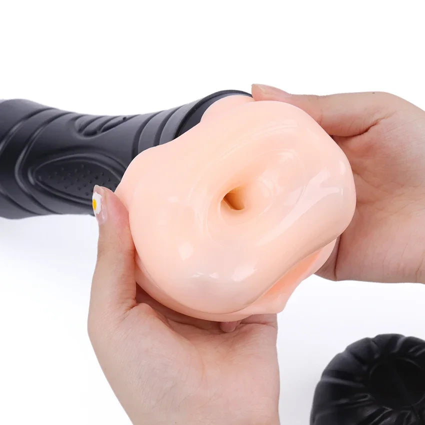 Men's Vaginal Thrilling Simulation Vagina Oral Aircraft Cup.