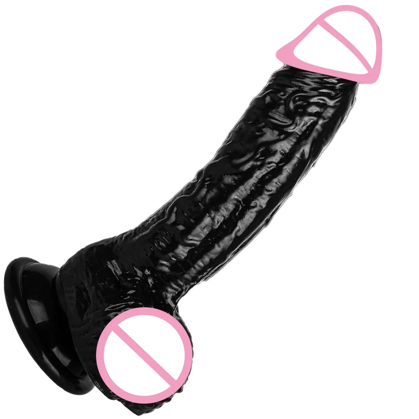 7 Inch Black or Flesh Dildo. Toys for Women and Men