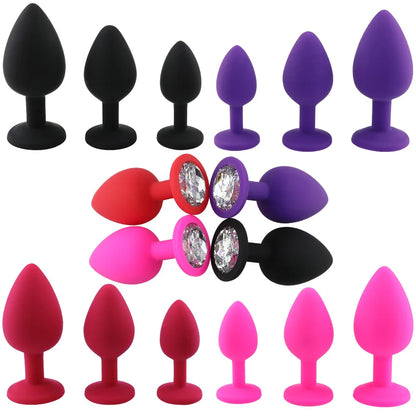 4 Color's Anal Training Butt Plugs.