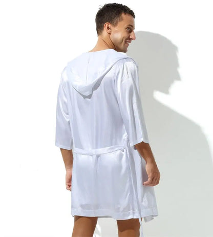 Sexy Men's Satin Dressing Gown.