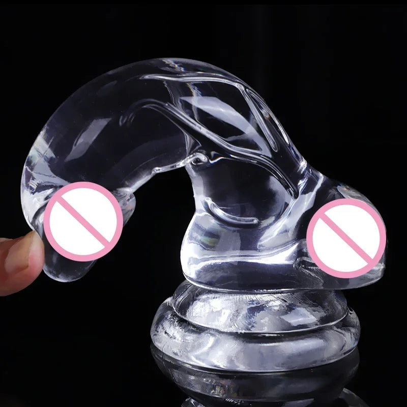 Crystal Clear Silicone Dildo