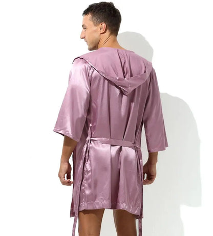 Sexy Men's Satin Dressing Gown.