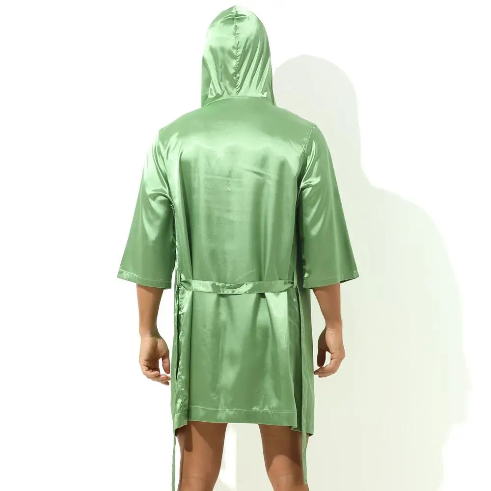 Sexy Men's Satin Dressing Gown.