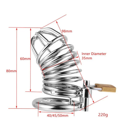 Male Chastity Cage. Cock Cage. Sex Toys for Men. Rise of Loyalty Penis Ring Lock. Wearable Chastity Cage For Outdoors.