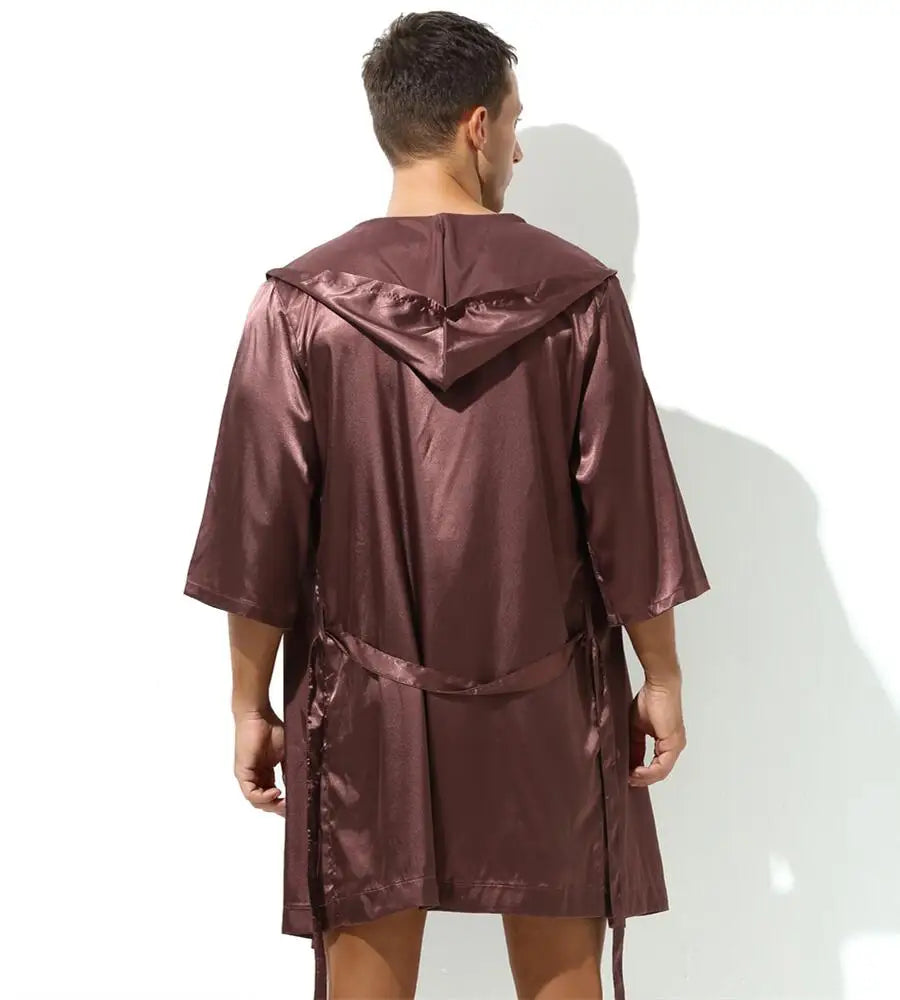 Sexy Men's Satin Dressing Gown.