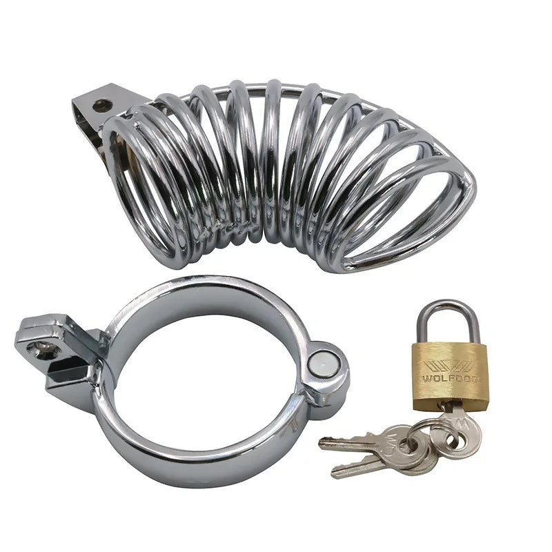 Male Chastity Cage. Cock Cage. Sex Toys for Men. Rise of Loyalty Penis Ring Lock. Wearable Chastity Cage For Outdoors.