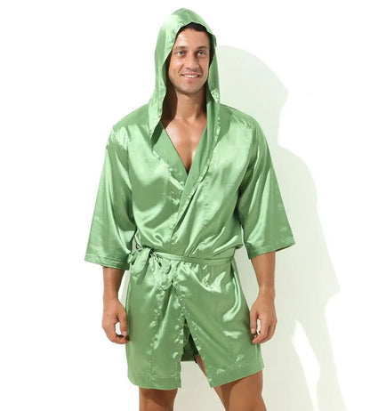 Sexy Men's Satin Dressing Gown.