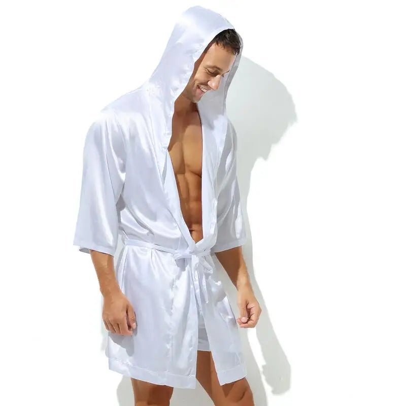 Sexy Men's Satin Dressing Gown.