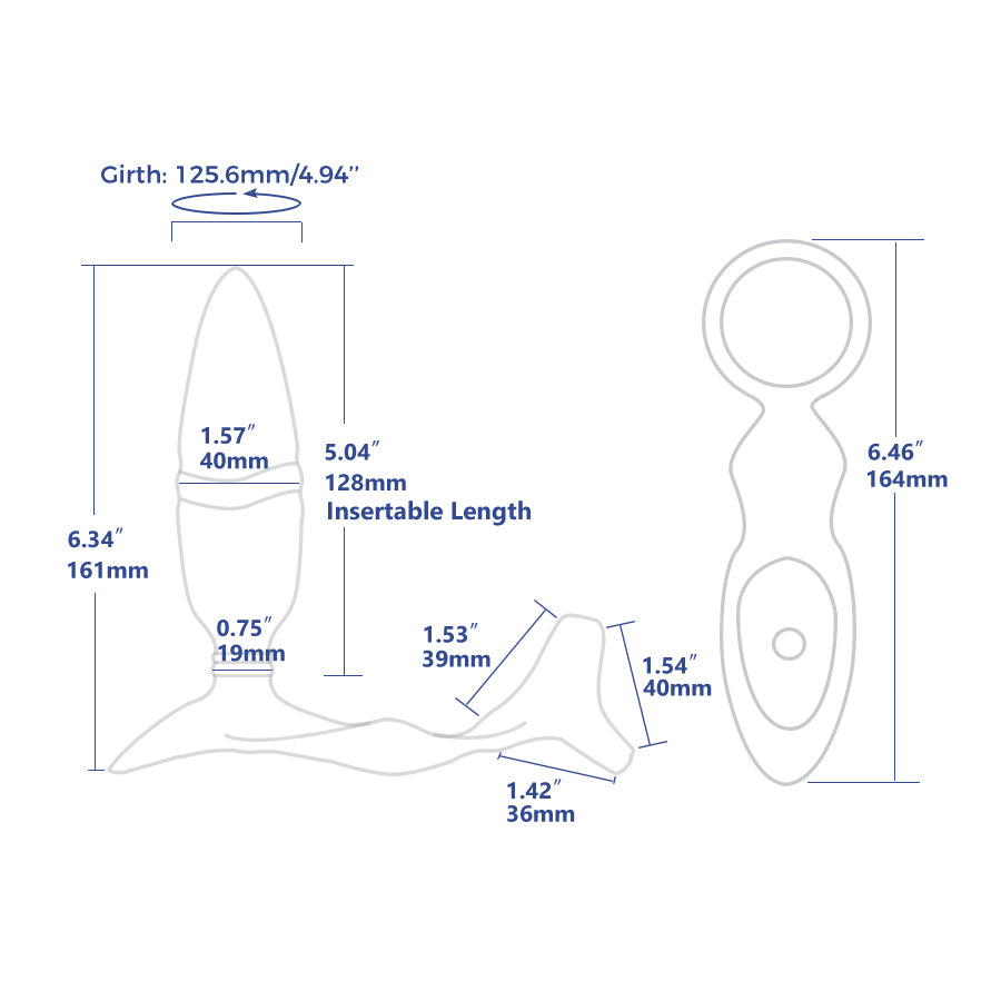 Ring’n’Rear Thrusting Butt Plug With Three Way Cock Ring